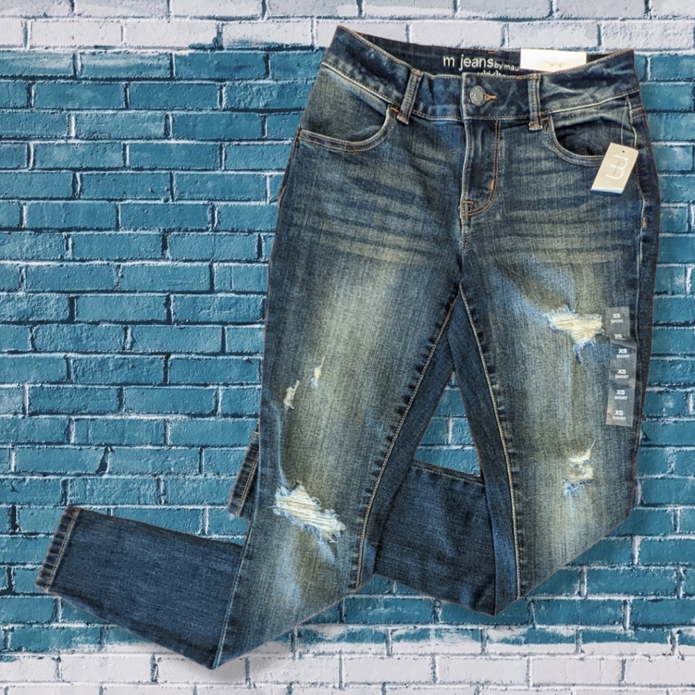 M. Jeans by Maurice's Mid-Rise Jegging Denim Flex - XS Short